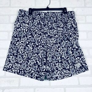 Speedo XL Swim Trunks Floral Print Elastic Waist Swimsuit‎ Shorts